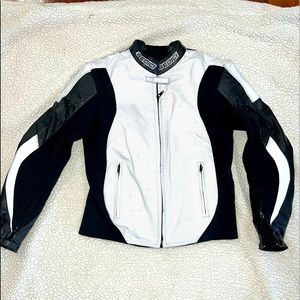 SEDICI Womens leather motorcycle jacket size 8